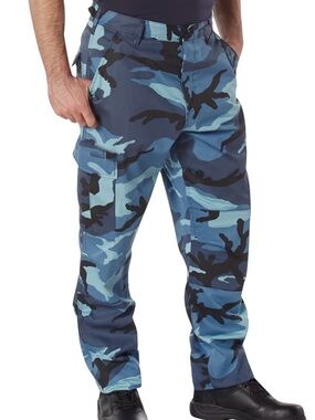 Rothco BUD Sz 30 Tactical Utility Camo Blue Relaxed Outdoor Hunting Pants